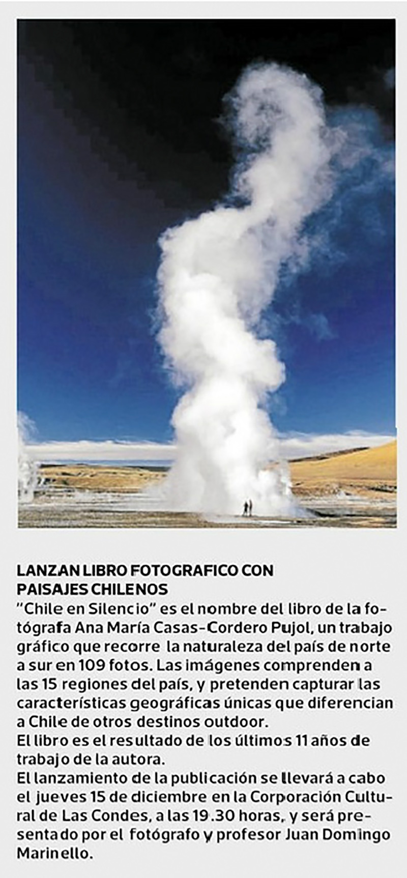 Prensa 22 lanzan libro fotografico con paisajes chilenos 3